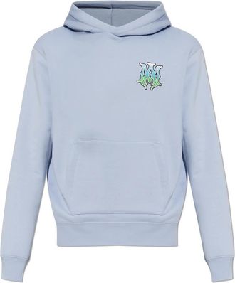 Amiri Logo Sweatshirt - Heren - Hoodies - Blauw - XL - Katoen - Hoodies & sweatvesten
