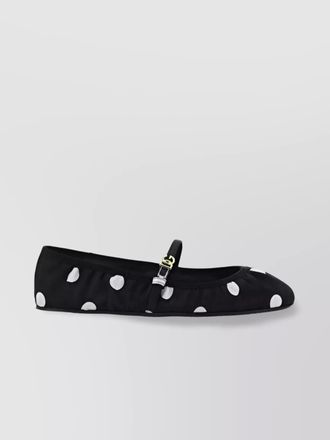Dolce & Gabbana polka dot satin ballerina flats