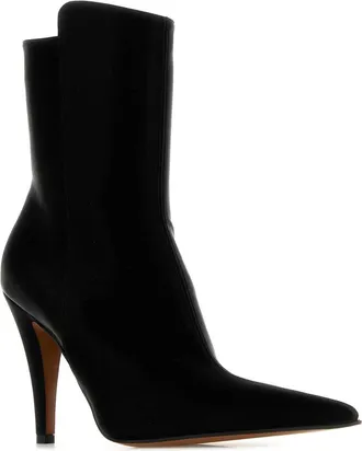 Alexander McQueen Womens Birdee Ankle Boot Black Fabric
