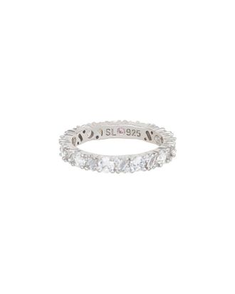 Suzy Levian Suzy Levian Silver Cz Multi-Cut Eternity Ring