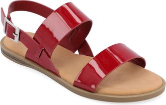 Journee Collection Womens Wide Width Lavine Flat Sandals