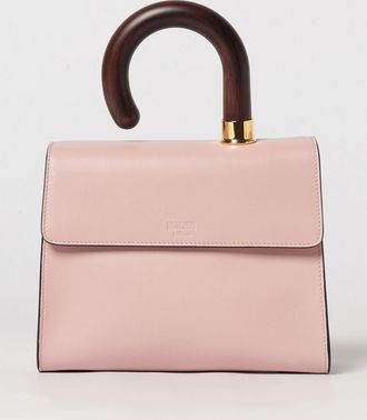 Moschino Mini Smooth Lambskin Handbag with Shoulder Strap