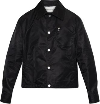 Ami De Coeur Stud Buttoned Jacket - Heren - Zomerjassen - Zwart - XL - Katoen - Jassen