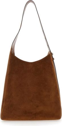 Tory Burch Tory Burch, Shoulder Bags, female, Brown, Size: ONE SIZE Romy Suede Hobo Bag