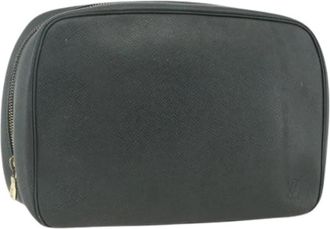 Louis Vuitton Pre-owned Clutch - Dames - Vintage Tassen - Groen - ONE Size - Leer - Vintage