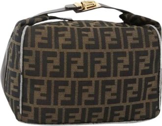Fendi Pre-owned Handbags, female, Brown, Size: ONE SIZE Pre-owned Zucca Canvas Hand Bag