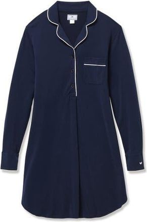 Petite Plume Womens Pima Maternity Nightshirt in Navy at Nordstrom, Size X-Small