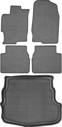 OEM Juego De Alfombrillas De Goma Para Mazda 6 I Hatchback De 2002-2007 + Alfombrilla Para El Maletero