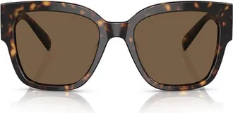 Versace Tortoiseshell Square Sunglasses - Brown