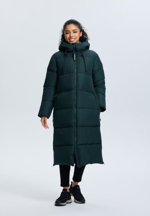 Icepeak Steppmantel ICEPEAK ADDIA, Damen, Gr. 38, dunkelgr&uuml;n, Obermaterial: 100% Polyester, M&auml;ntel Steppmantel, wasserdicht mit 10000 mm Wassers&auml;ule, winddich