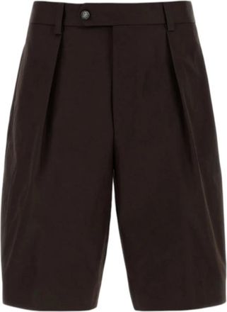 HUGO BOSS Korte Broeken, Heren, Bruin, M, Katoen, Bermuda van Katoen