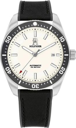 Tommy Hilfiger Th 85 Automatic 1792153 - Heren - Horloges - Zwart - ONE Size - Leer - Accessoires