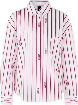 Marc Cain Gestreepte blouse Rethink Together - Dames - Overhemden - Veelkleurig - L - Katoen - Overhemden