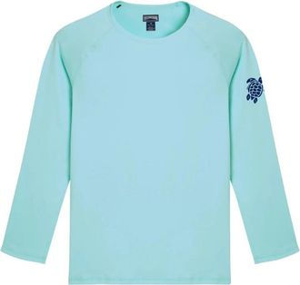 Vilebrequin UV Bescherming Lange Mouwen Rashguard Turtle - Heren - Longsleeves - Blauw - XS - Tops
