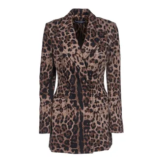 Dolce & Gabbana Dames, Mantels, Bruin, Maat: 2XL