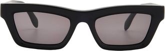 Palm Angels MELROSE Dark Grey Rectangular Unisex Sunglasses PERI108 1007 51