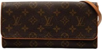 Louis Vuitton Pre-owned Clutches, female, Brown, Size: ONE SIZE Pre-owned Fabric Crossbody Clutch