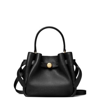 Tory Burch Tory Burch, Bucket Bags, female, Black, Size: ONE SIZE Mini Romy Bucket Bag