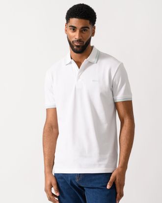 HUGO BOSS Mens Paddy Polo Shirt in White Cotton - Size X-Large
