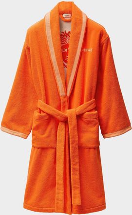 Versace Men & apos;s Medusa Jacquard Terry Bathrobe