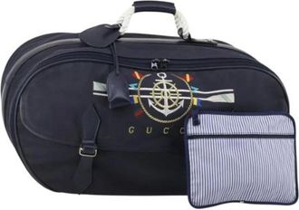 Gucci Pre-owned Weekend Bags, female, Blue, Size: ONE SIZE Pre-owned Weekend Bag