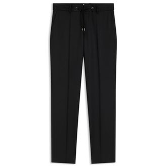 BOSS ONE Slim-fit pants in virgin-wool serge