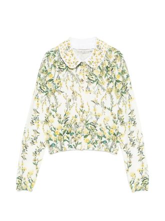Alice & Olivia Womens Carson Printed Cardigan