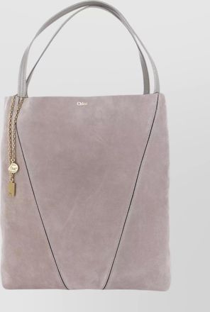 Chlo&eacute; chlo&eacute; spin large leather tote bag