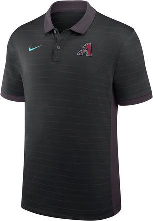Nike Arizona Diamondbacks Authentic Collection Striped Victory Nike Mens Dri-FIT MLB Polo in Black | 03BG0GJ6DQS-P81