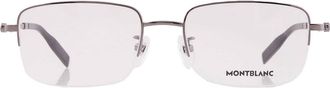 Montblanc Demo Rectangular Titanium Mens Eyeglasses MB0313OA 003 54