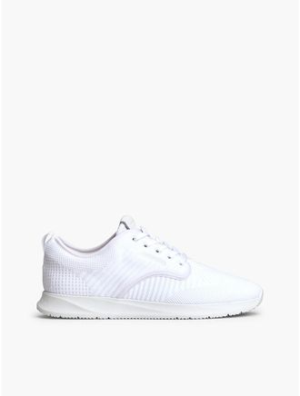 Tommy Hilfiger Mens Knit Runner Sneaker - White - US 11.5 / EU 45