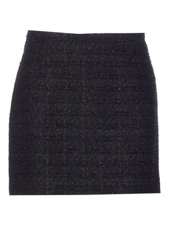 Tagliatore tweed mini skirt - women - Cotton/Polyamide/Virgin Wool - 40 - Black