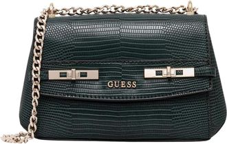 Guess Melinda Mini - Dames - Schoudertassen - Groen - ONE Size - Polyester - Tassen