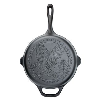 Victoria Victoria 37109 Sart&eacute;n Hierro Fundido Esmaltado Inducci&oacute;n 25cm, Apta Fuego, Barbacoa, Horno Cast Iron Skillet Negro