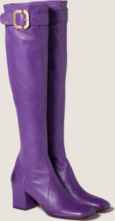 Miu Miu Nappa leather boots with buckle