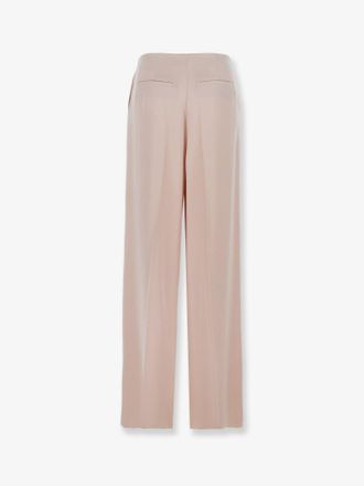 Pinko Womens Limoncello Satin Trousers Pink Acetate