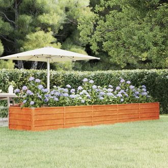vidaXL Arriate Oxidado De Acero Corten 400x80x45 Cm Vidaxl