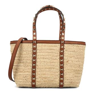 Valentino Garavani Tote Bags, female, Beige, Size: ONE SIZE Tote Bag