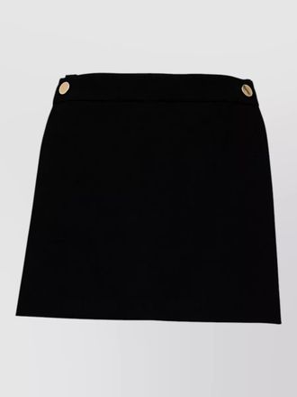 Sportmax stretch viscose panel a-line shorts