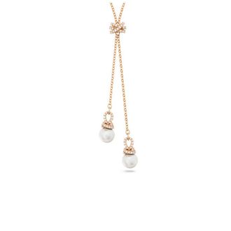 Swarovski Originally Y Crystal Pearl Pendant Necklace