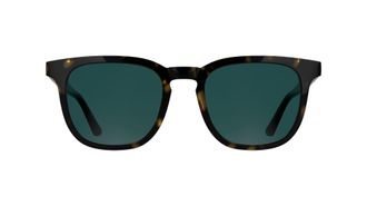 Calvin Klein Mens Sunglasses CK25536S - Dark Havana with Solid Blue Lens