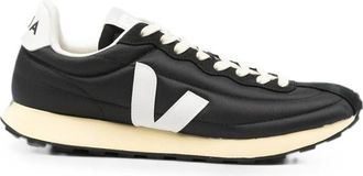 Veja Black Logo Panelled Sneakers