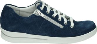Durea Sportieve Lage Blauwe Su&egrave;de Schoenen - Dames - Sneakers - Blauw - 38 1/2 EU - Su&egrave;de - Schoenen