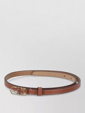 Ralph Lauren medium belt double buckle contrast stitching