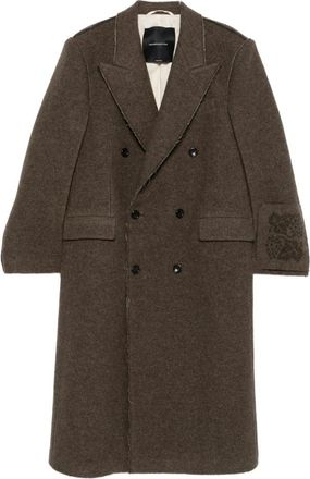 Federico Cina Single-Breasted Coats - Dames - Mantel - Bruin - XS - Jassen