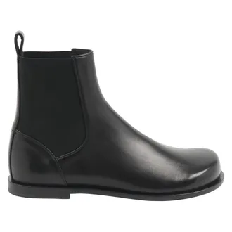 Fendi Chelsea Boots, male, Black, Size: 10 US FF Squared Chelsea Boots