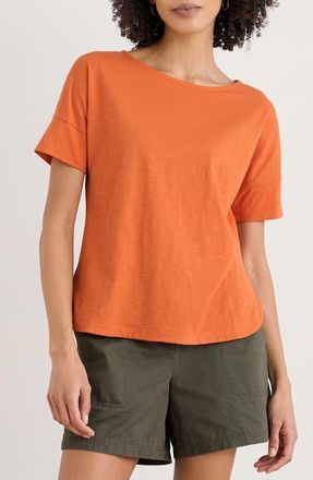 Seasalt Cornwall Bryher View Organic Cotton T-Shirt in Marigold at Nordstrom, Size 8 Us