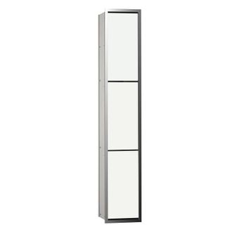 Emco M&oacute;dulo Emco Asis 150 Modelo De M&oacute;dulo Wc Empotrado, Compartimento Polivalente, Caja De Bolsas De Basura, Color: Cromo/optiblanco - 97602746527865