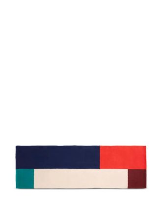 HAY Flat Works colour-block rug (80cm x 250cm) - unisex - Organic Cotton/Wool - OS - Neutrals