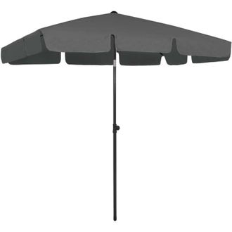 vidaXL Sombrilla De Playa Gris Antracita 200x125 Cm Vidaxl